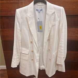 Antonio Melani Riviera White Linen-Blend Blazer NWT